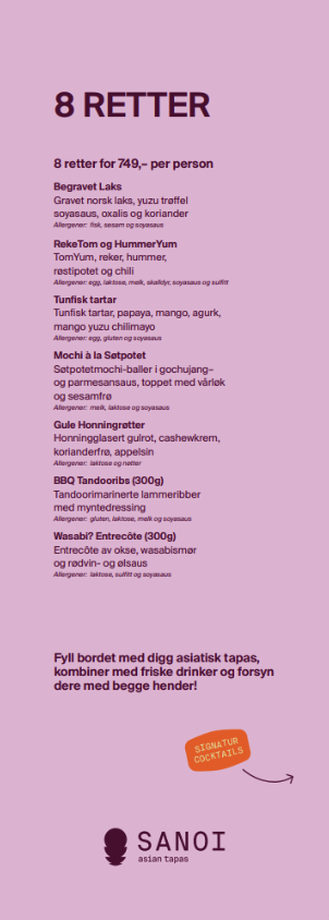 Bilde av 6-retters meny hos Sanoi